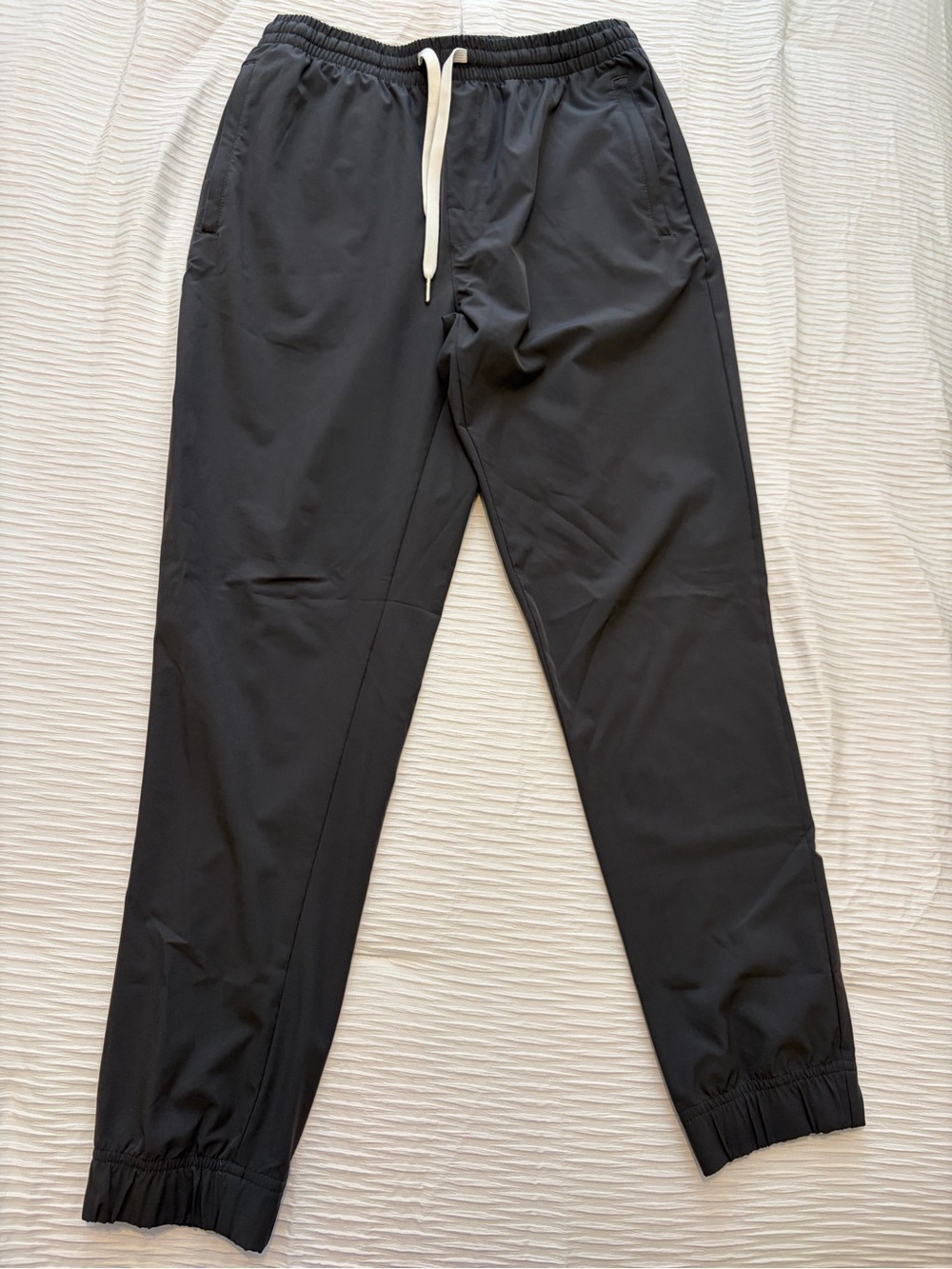 Cove Gunmetal Charcoal Gray Drawstring Jogger Pants Size L 32 X 30 - Hardly Worn